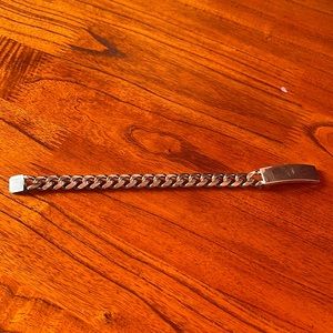 speidel silver cuban link bracelet (gently used)